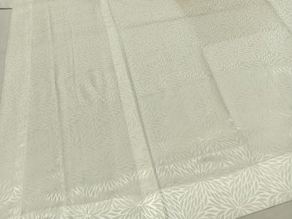 平和屋着物●長襦袢　無双仕立て　狢菊地紋　正絹　逸品　AABH4808fy