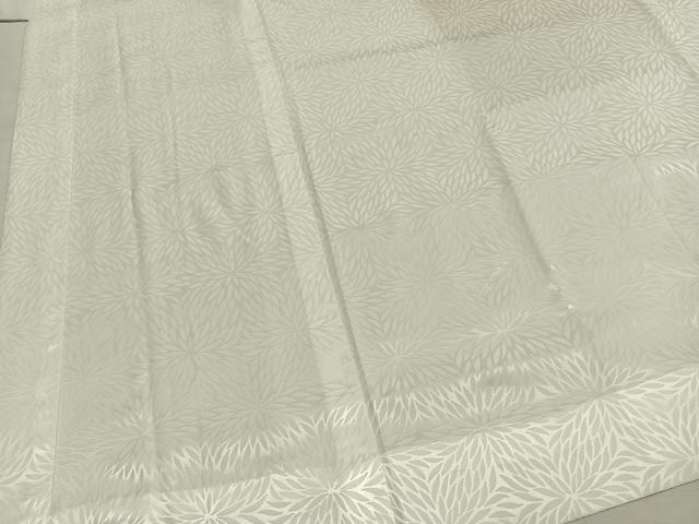 平和屋着物●長襦袢　無双仕立て　狢菊地紋　正絹　逸品　AABH4808fy