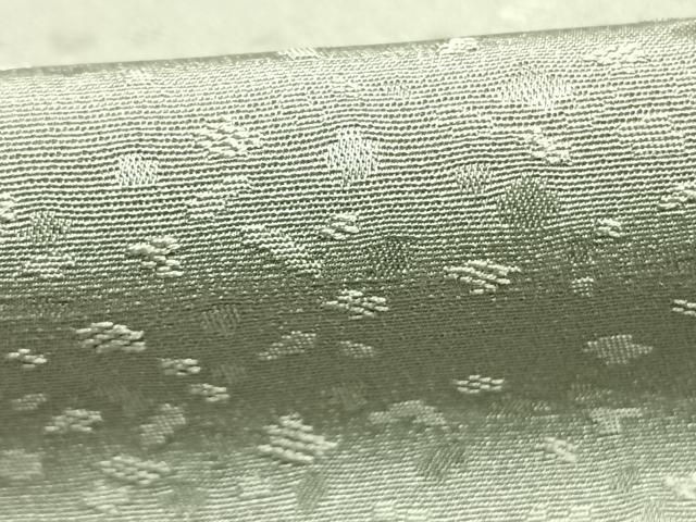 平和屋着物●上質な色無地　散らし地紋　青磁鼠色　正絹　逸品　AABH4838fy