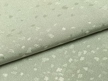 平和屋着物●上質な色無地　散らし地紋　青磁鼠色　正絹　逸品　AABH4838fy
