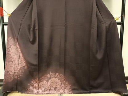平和屋着物●訪問着　薔薇　暈し染め　金彩　正絹　逸品　AABH4844fy