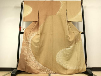 平和屋着物●訪問着　作家物　霞文　暈し染め　正絹　逸品　AABH4853fy