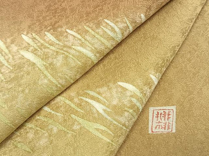 平和屋着物●訪問着　作家物　霞文　暈し染め　正絹　逸品　AABH4853fy