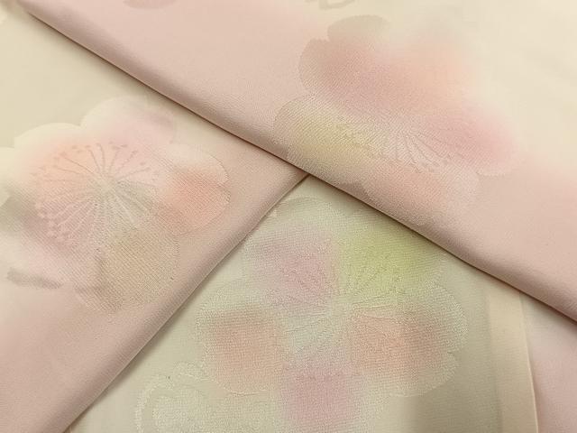 平和屋着物○振袖用長襦袢 無双仕立て 舞桜地紋 暈し染め 半