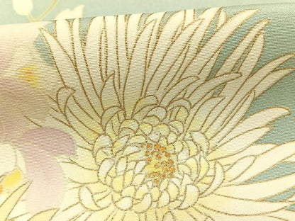 平和屋着物●華道家　假屋崎省吾プロデュース　きものの世界　訪問着　枝花文　暈し染め　金彩　まるやま扱い　正絹　逸品　AABH4865fy