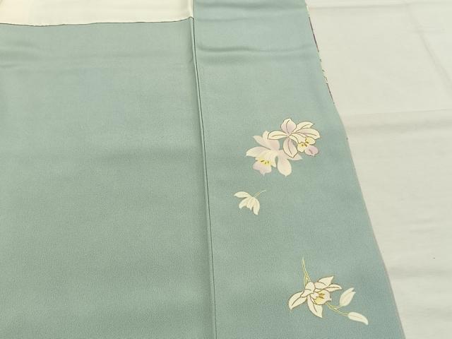 平和屋着物●華道家　假屋崎省吾プロデュース　きものの世界　訪問着　枝花文　暈し染め　金彩　まるやま扱い　正絹　逸品　AABH4865fy 平和屋着物○華道家 假屋崎省吾プロデュース きものの世界 訪問着 枝