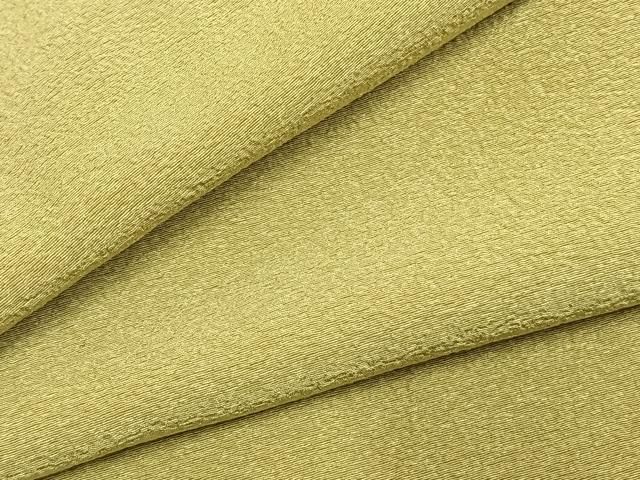 平和屋着物●上質な色無地　枯草色　正絹　逸品　未使用　AABH4875fy