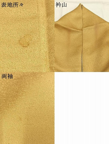 平和屋着物●訪問着　友禅　刺繍　花鳥文　暈し染め　金銀彩　正絹　逸品　AABH4888fy