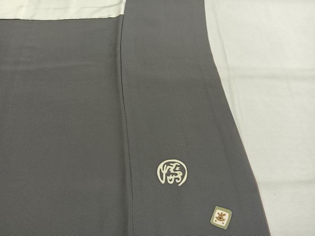 平和屋着物●訪問着　駒刺繍　雪輪に文字文　暈し染め　金彩　正絹　逸品　AABH4889fy