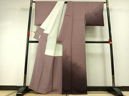 平和屋着物●染色作家　斉藤三才　訪問着　飛鳥文　暈し染め　正絹　逸品　未使用　AABH4896fy