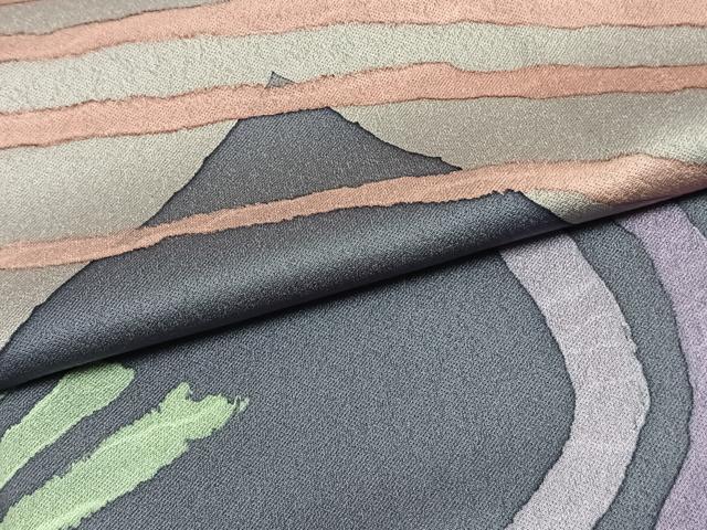 平和屋着物●訪問着　流水文　ろうけつ染め　正絹　逸品　AABH4899fy