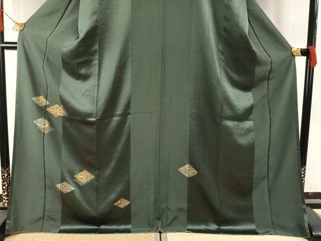 平和屋着物●訪問着　駒刺繍　花菱文　金糸　金銀彩　鈴乃屋扱い　ロング丈　正絹　逸品　AABH4904fy