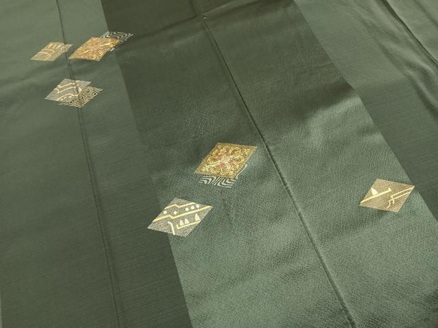 平和屋着物●訪問着　駒刺繍　花菱文　金糸　金銀彩　鈴乃屋扱い　ロング丈　正絹　逸品　AABH4904fy