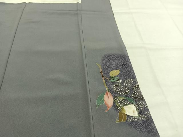 平和屋着物●本加賀友禅作家　木村州宏　訪問着　枝花文　暈し染め　正絹　逸品　AABH4910fy