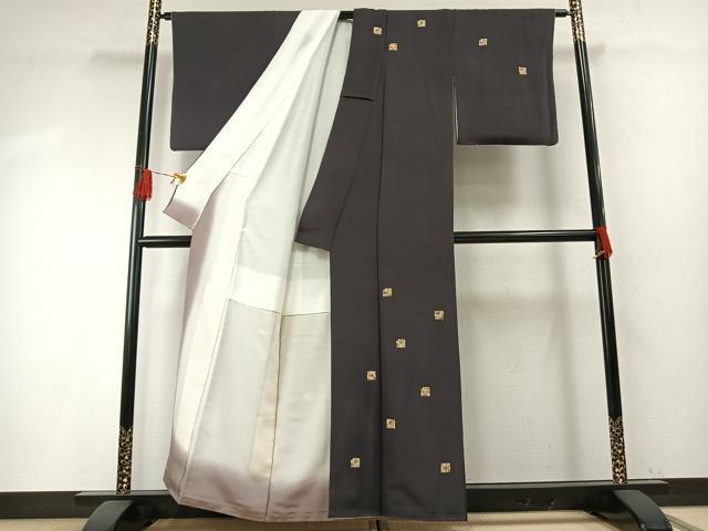 平和屋着物●銀座きしや　訪問着　源氏香　金彩　たとう紙付き　正絹　逸品　AABH4928fy