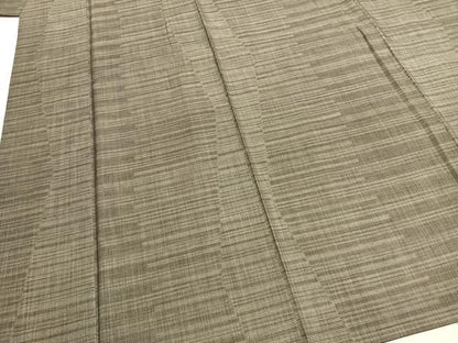 平和屋着物●本場大島紬　カタス9マルキ　縞　正絹　逸品　AABH4937fy