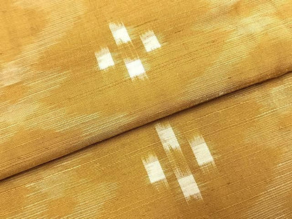 平和屋着物●上質な紬　琉球絣　正絹　逸品　AABH4944fy