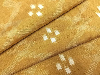 平和屋着物●上質な紬　琉球絣　正絹　逸品　AABH4944fy