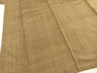 平和屋着物●上質な紬　作家物　榛色　正絹　逸品　AABH4945fy