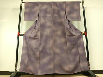 平和屋着物▼上質な小紋 霞文 正絹 逸品 AABH4953fy