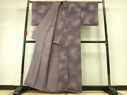 平和屋着物▼上質な小紋 霞文 正絹 逸品 AABH4953fy