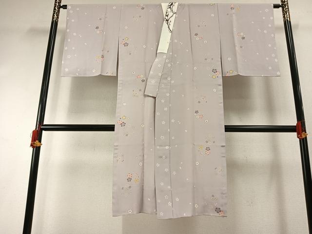平和屋着物●長襦袢　無双仕立て　作家物　舞桜文　金彩　正絹　逸品　AABH4957fy