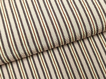 平和屋着物●上質な小紋　縞　正絹　逸品　AABH4958fy