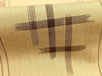 平和屋着物●上質な紬　琉球絣　正絹　逸品　AABH4964fy