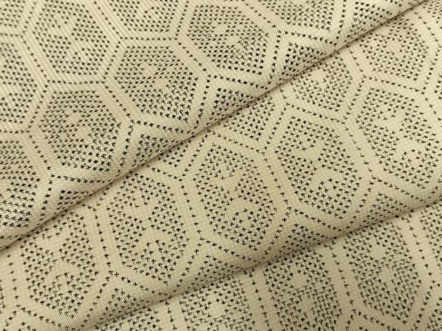 平和屋着物●本場大島紬　一元絣　亀甲文　正絹　逸品　AABH4969fy