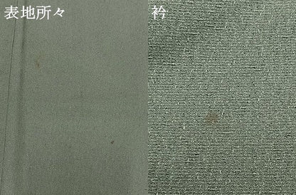 平和屋着物●お召　鼠色　正絹　逸品　AABH4972fy