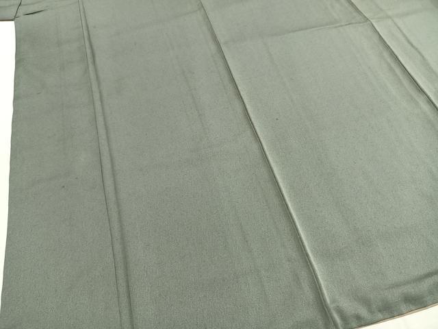 平和屋着物●お召　鼠色　正絹　逸品　AABH4972fy
