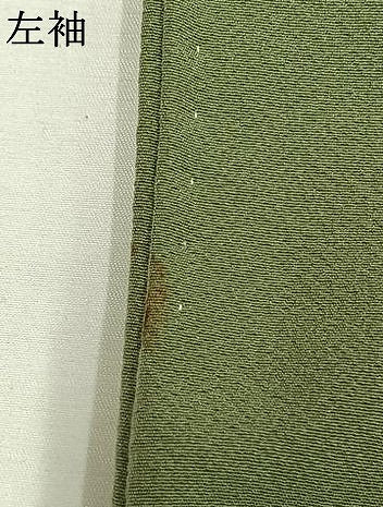 平和屋着物●本草木染作家　瑞寶　色無地　柳茶色　正絹　逸品　AABH4983fy 平和屋着物○本草木染作家 瑞寶 色無地 柳茶色 正絹 逸品 AABH4983fy