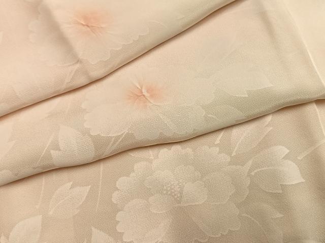 平和屋着物●長襦袢　袷　絞り　草花地紋　暈し染め　正絹　逸品　AABH4985fy