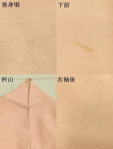 平和屋着物●上質な色無地　飛鳥地紋　虹色　正絹　逸品　AABH4986fy