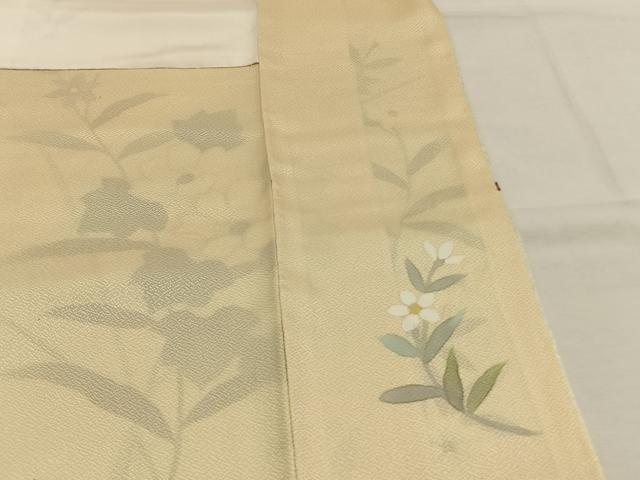 平和屋着物●訪問着　草花文　暈し染め　金彩　正絹　逸品　AABH5001fy