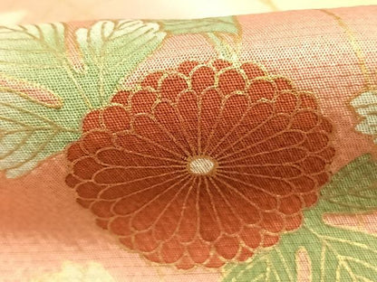 平和屋着物●訪問着　草花文　暈し染め　金彩　正絹　逸品　AABH5002fy