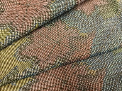 平和屋着物●本場大島紬　一元7マルキ　舞葉文　正絹　逸品　AABH5004fy