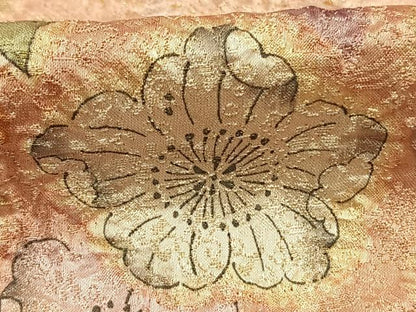 平和屋着物●訪問着　作家物　明翠　辻が花　絞り　暈し染め　金糸　正絹　逸品　AABH5008fy
