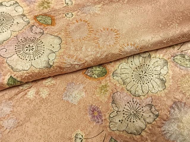 平和屋着物●訪問着　作家物　明翠　辻が花　絞り　暈し染め　金糸　正絹　逸品　AABH5008fy