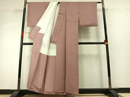 平和屋着物●上質な色無地　鴇浅葱色　正絹　逸品　AABH5009fy