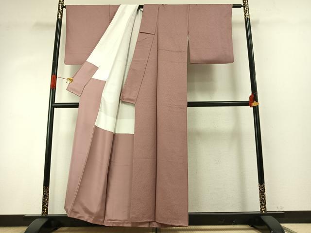 平和屋着物●上質な色無地　鴇浅葱色　正絹　逸品　AABH5009fy