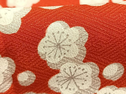 平和屋着物●アンティーク　大正ロマン　長襦袢　袷　舞桜文　半衿刺繍　正絹　逸品　AABH5010fy