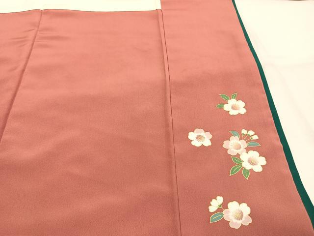 平和屋着物●豪華振袖　駒刺繍　草花文　暈し染め　金彩　正絹　逸品　AABH5023fy