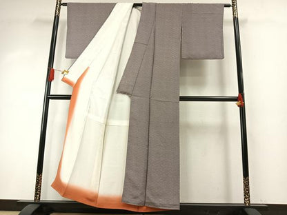 平和屋着物●江戸小紋　鮫小紋柄　正絹　逸品　AABH5034fy