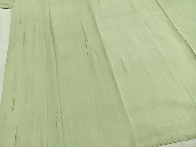 平和屋着物○上質な色無地 短冊地紋 夏虫色 正絹 逸品 AABH5035fy