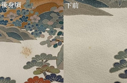 平和屋着物●本加賀友禅作家　百貫華峰　黒留袖　茶屋辻　銀座おゝぎ屋扱い　正絹　逸品　AABH5046fy