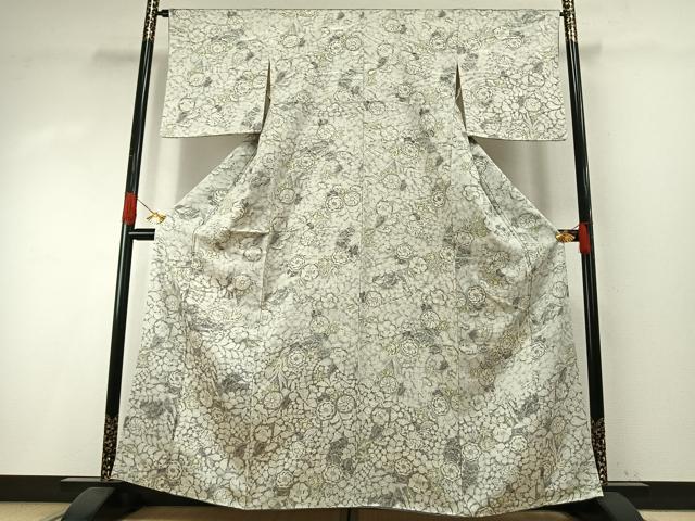 平和屋着物●上質な小紋　辻が花　暈し染め　正絹　逸品　AABH5047fy
