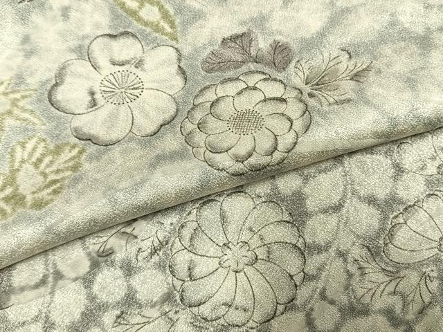 平和屋着物●上質な小紋　辻が花　暈し染め　正絹　逸品　AABH5047fy