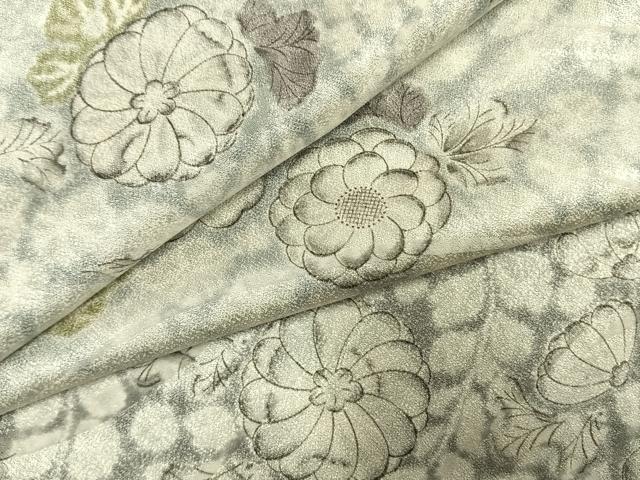 平和屋着物●上質な小紋　辻が花　暈し染め　正絹　逸品　AABH5047fy