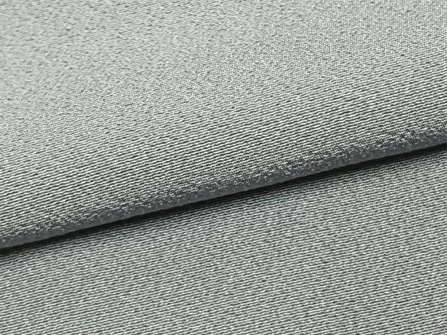 平和屋着物●上質な色無地　灰青色　正絹　逸品　AABH5048fy